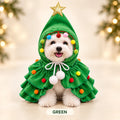 Christmas tree pet costume in green